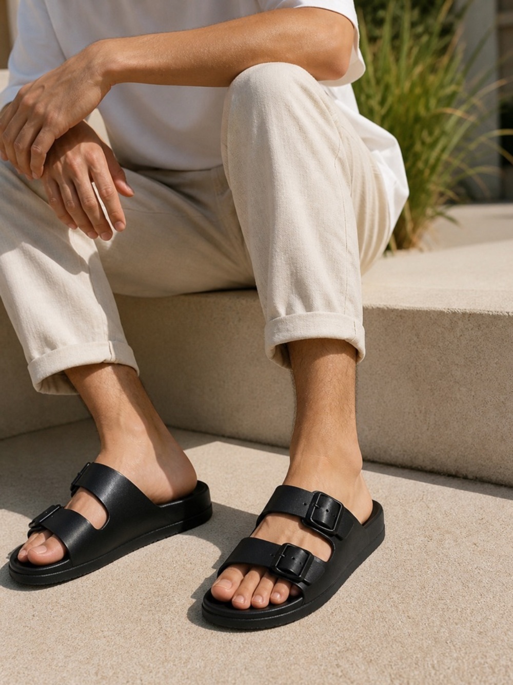 Holster Sundreamer Slide Sandals - Black NWT - Picture 6 of 6